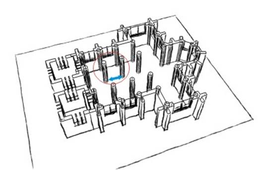 sketch about pillar distances
www.kirchenbau-mittelalter.de